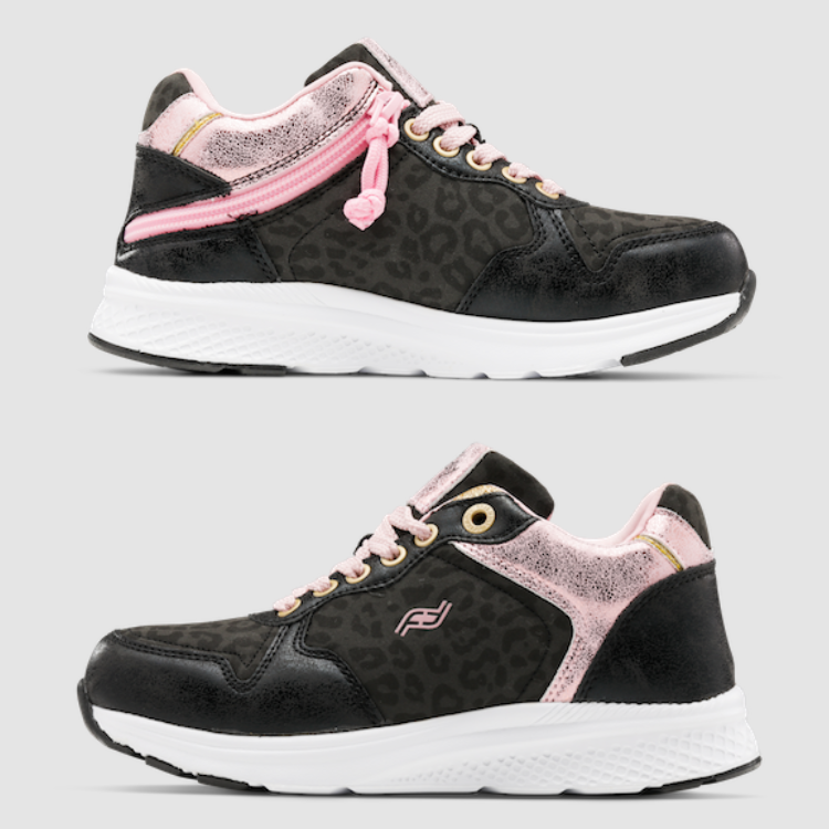 Kids’ Excursion Black Leopard & Dahlia Pink