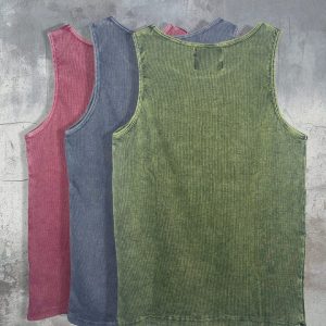 Ribbed Dyed Vest Pack Of 3