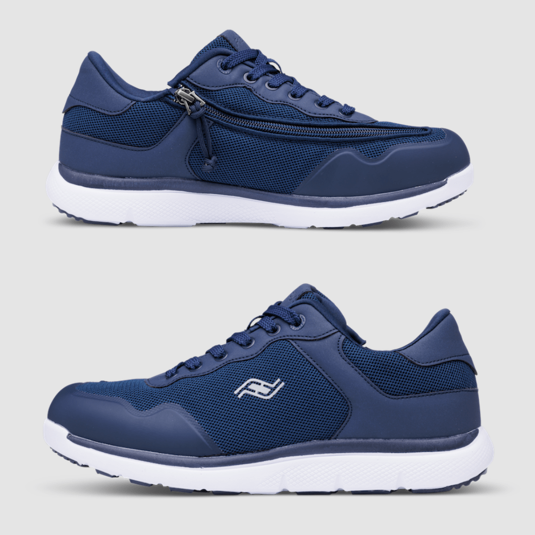 Voyage Navy Zipper Shoes